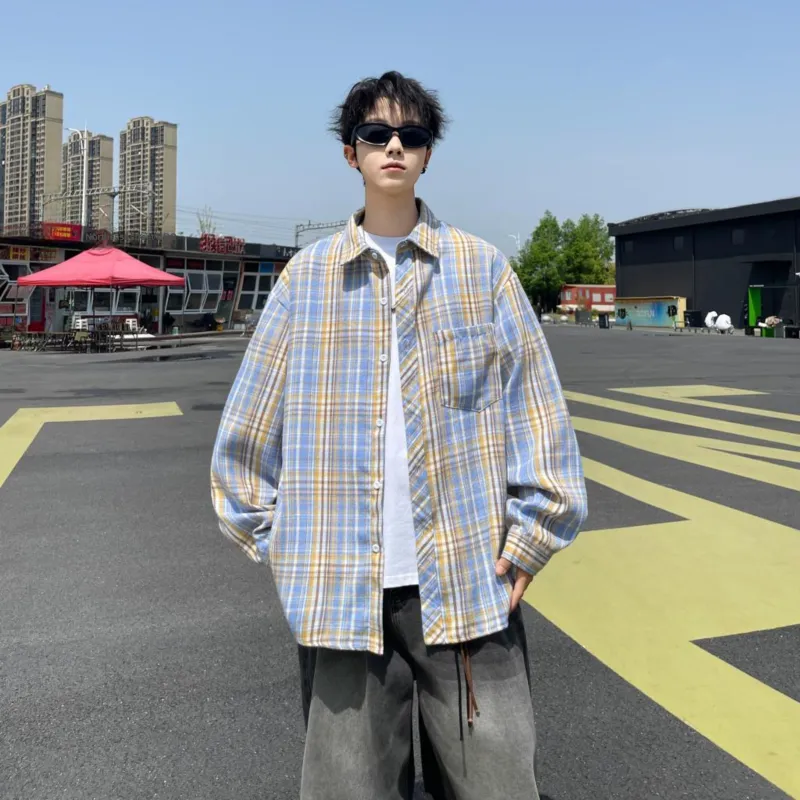 David Bakken Shirts Unisex Yellow Plaid-2