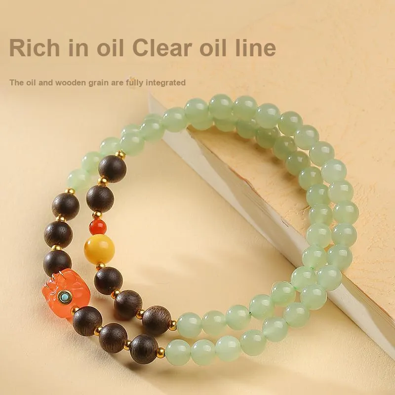 MUSHENGYUAN Fragrance Agarwood Bracelets Women's-5
