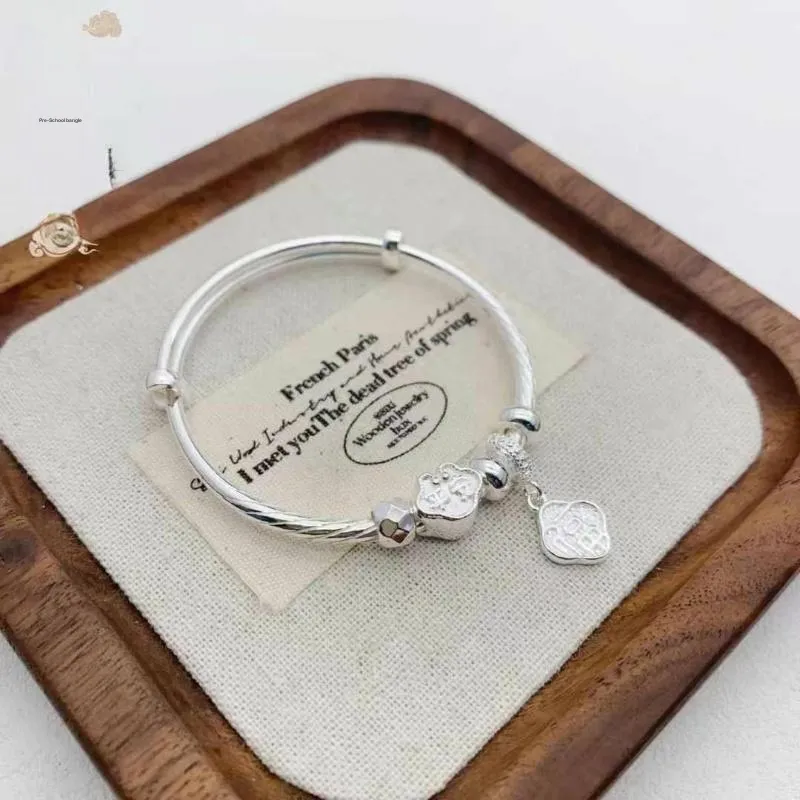 NSAOT 999 Fine Silver Bangles Kids'-4