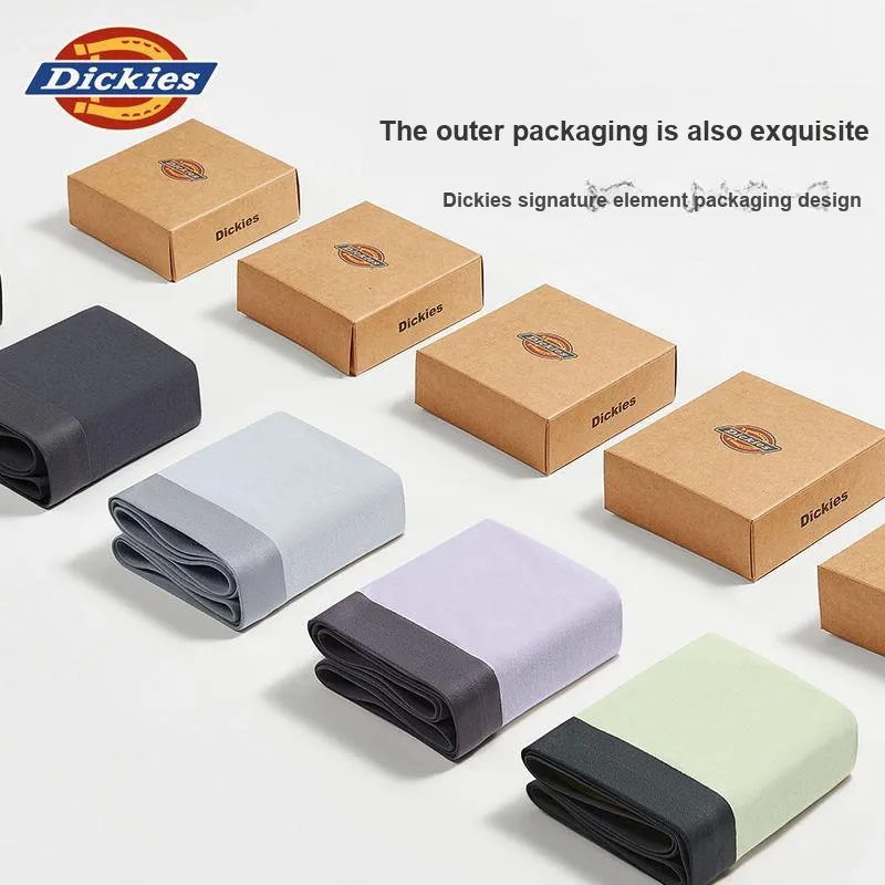 Dickies Underpants Men's Skin Friendly High Rebound Sports Boxer Shorts, Box Combo Set-30