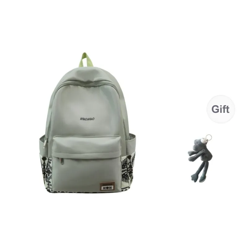 KAMLUI Nylon Backpack Regular Unisex White/Gray/Black/Pink/Coffee/Green-31