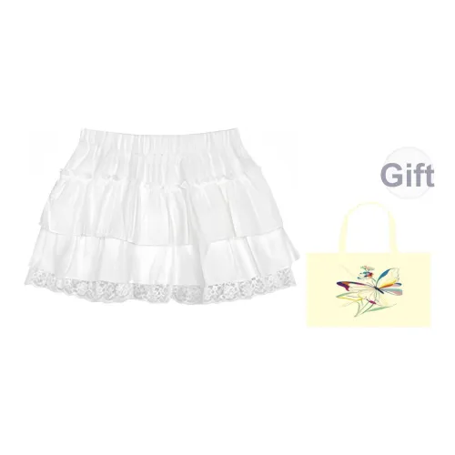 Mu Qingqing Повседневные короткие юбки Женские Белые