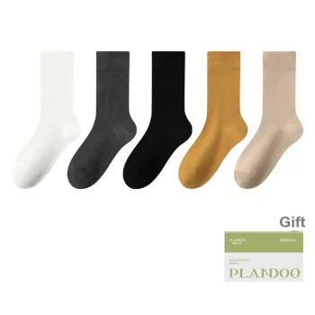 PLANDOO Mid Calf Socks Unisex 5 Pack
