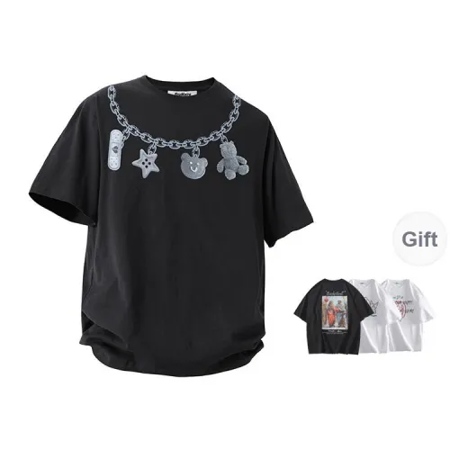 BRUMAIRE T Shirt Unisex Black Comes With Random Print Short Sleeved Shirt