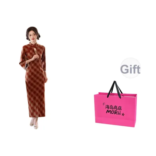 MORii Длинное платье с длинными рукавами женское