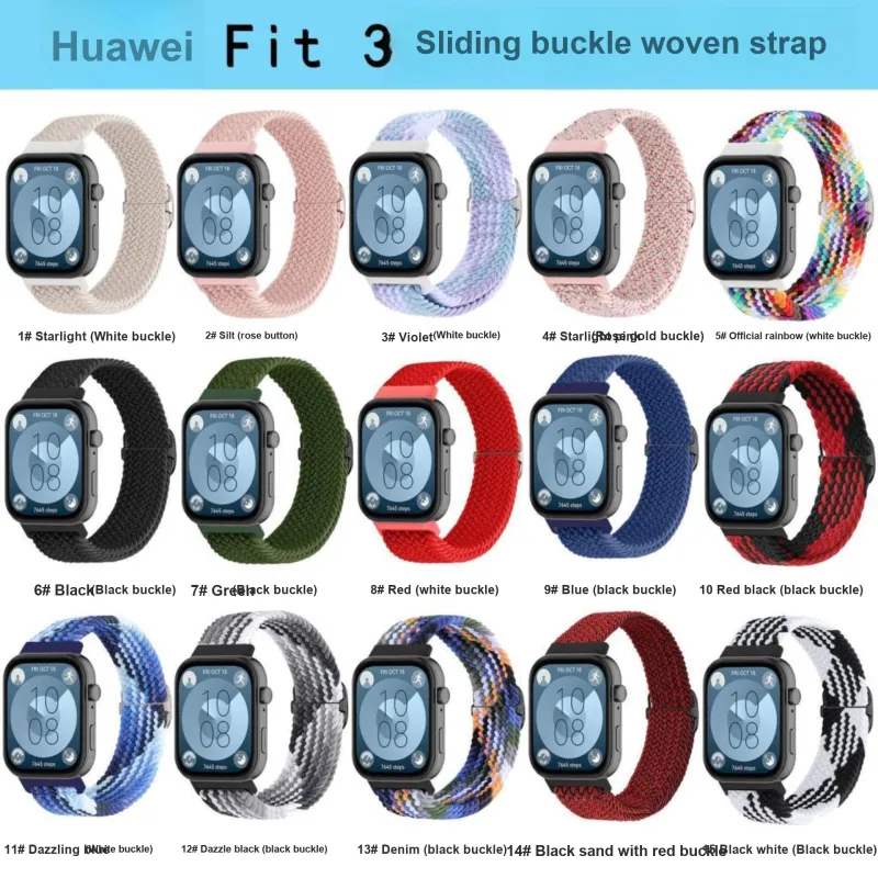 APEPALOG Huawei Compatibility Watch Band 150 185MM Nylon Material-1
