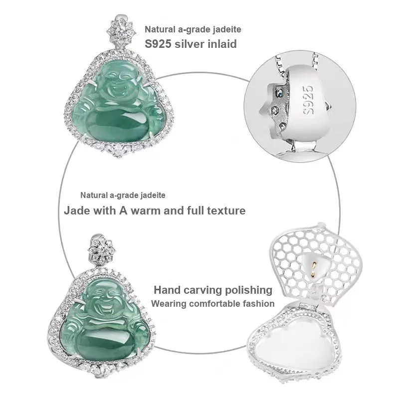 Lingxiang Yurun Ice Glutinous Good Gift Necklace Unisex-1