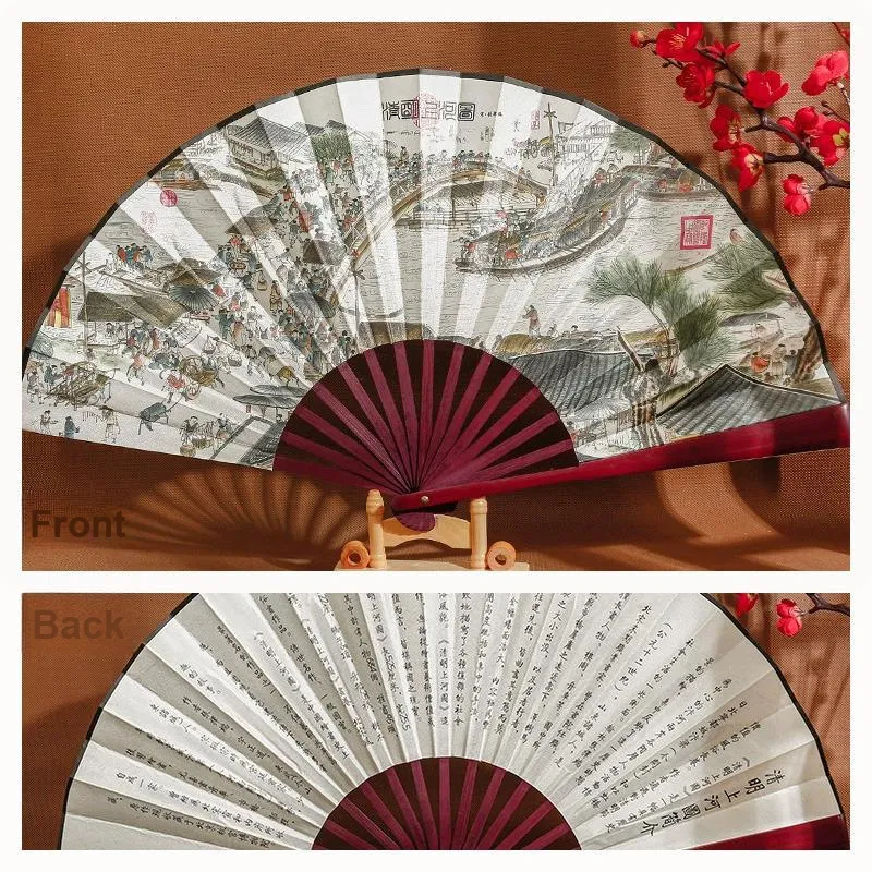 Xiang Ning Pai Twill Damask And Silk Fan-4