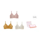 Pastel Pink+Ginger Yellow+Milk White