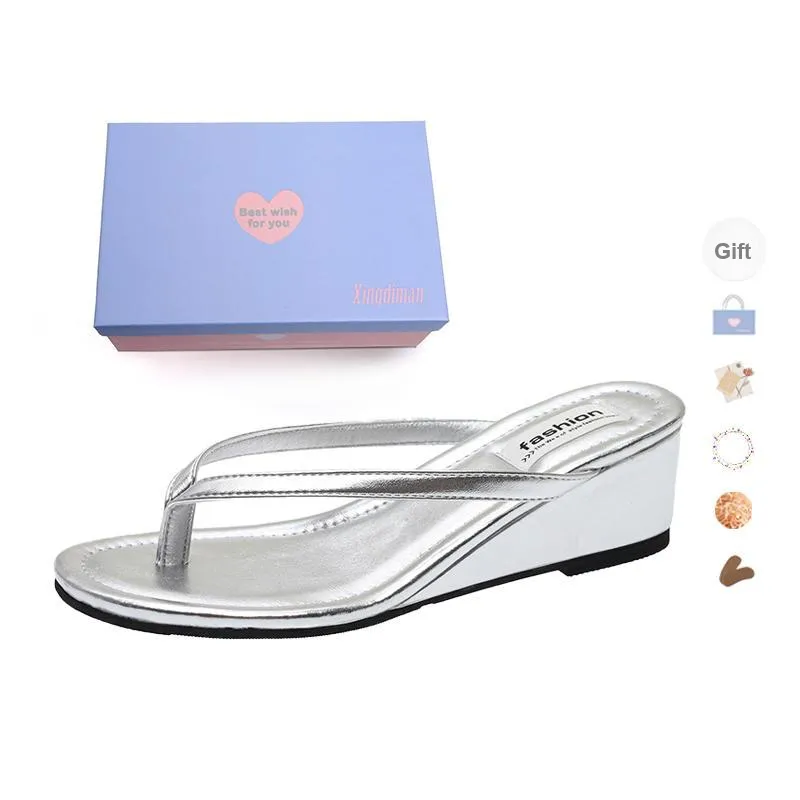 Xingdiman Abrasion Resistant Slip Resistant Flip Flops Women's Box-0