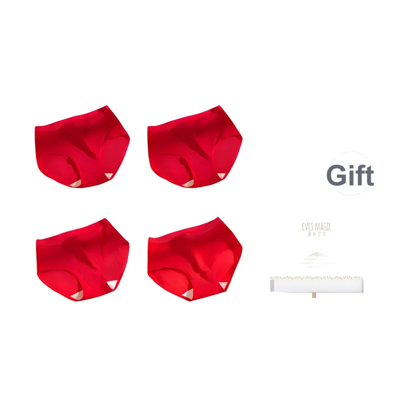 XIA.WA.ZHI.XIU Underpants Women's 4 Pack Gift Box Set-10