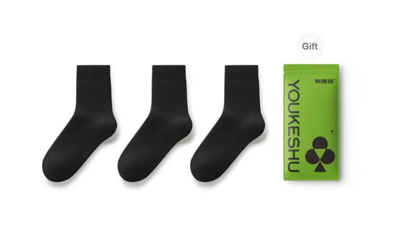 YOUKESHU Mid Calf Socks Women's 3 Pack-10