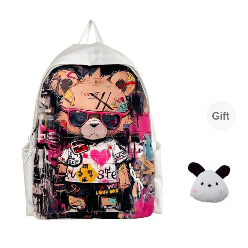 PAIBLOKS Nylon Backpack Regular Unisex Multicolor-3
