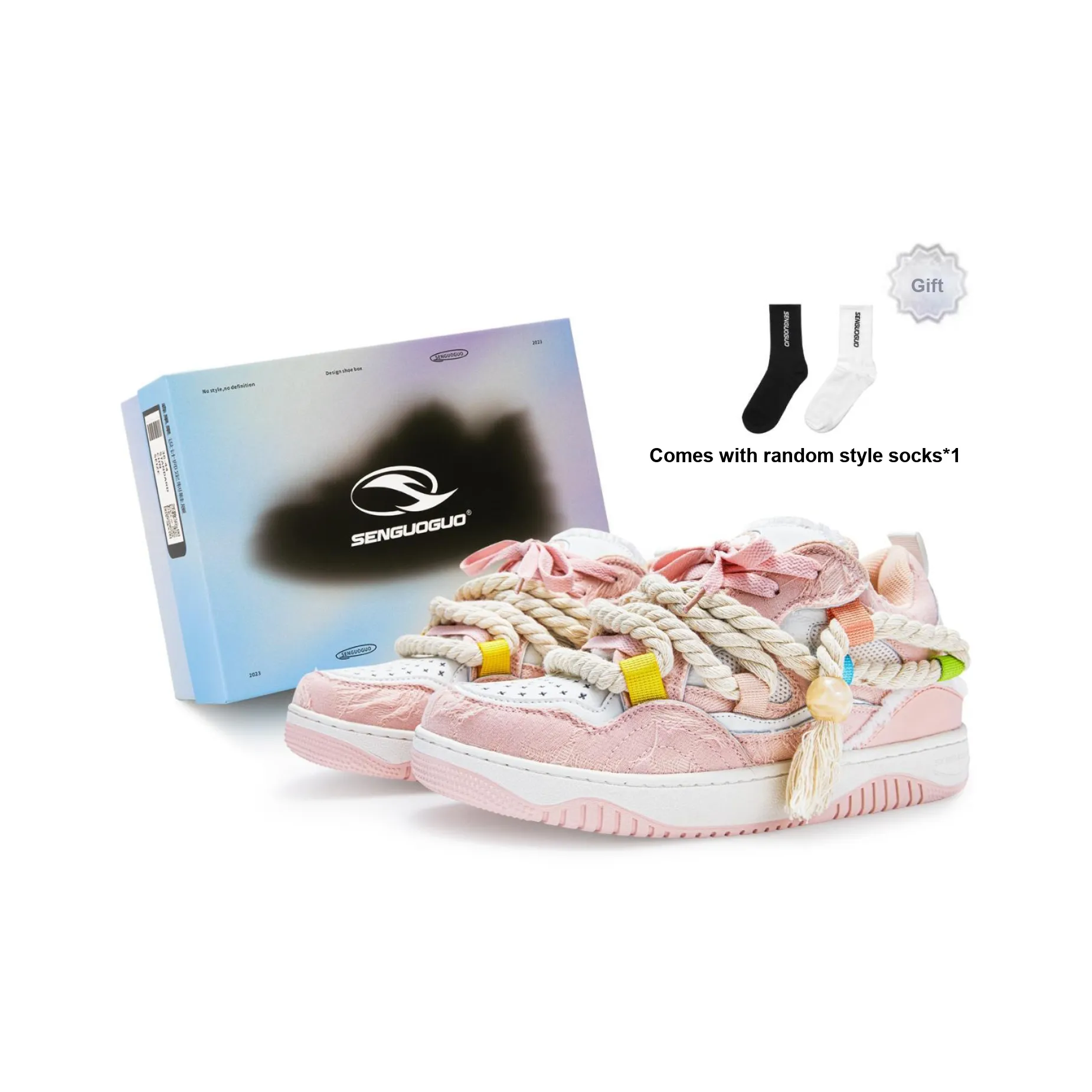 SENGUOGUO Скейтборд Кроссовки Летние Унисекс Розовые