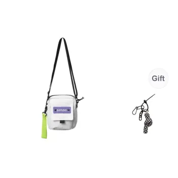 KAMLUI Nylon Shoulder Bag, Crossbody Bag Unisex White/Black/Khaki/Blue/Green