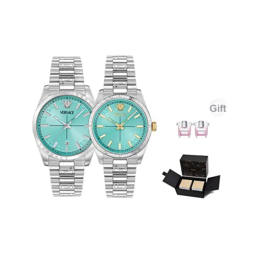 VERSACE Кварцевый механизм Унисекс Часы 40 мм Синий