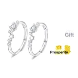 Love Frequency Bestie Couple Rings[999 Silver]