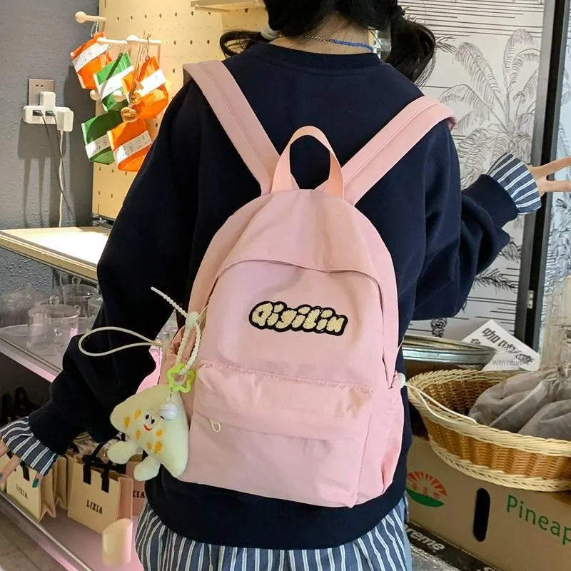 Yalu Nylon Backpack Unisex Multicolor-34