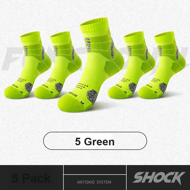 ROBINHOOD Basketball Socks Men's 5 Pack-17
