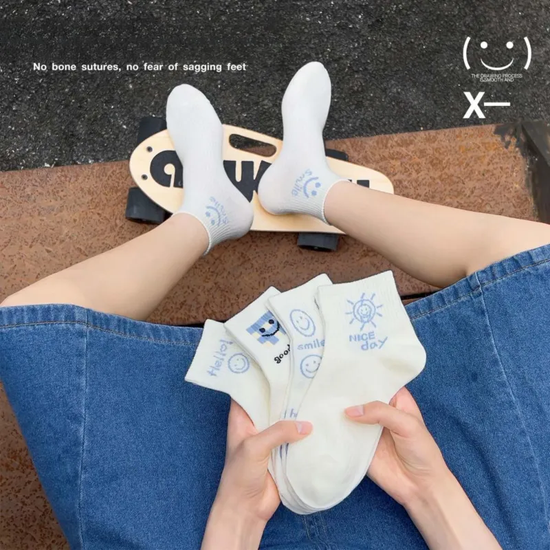 XXLLG Ankle Socks Women's 5 Pack-4
