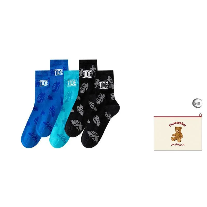 Caramella Mid-Calf Socks Men's Shopping Bag Combo Set-7