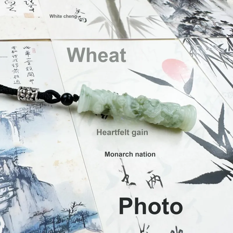Tang Zhi Serpentine Jade Necklaces Unisex-1
