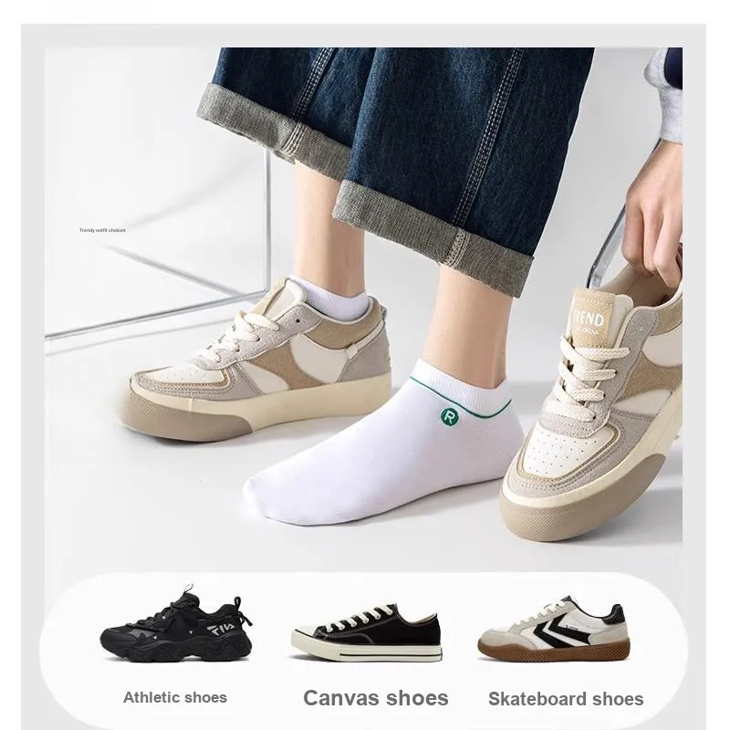 LUOLIAN Ankle Socks Men's 5 Pack-3
