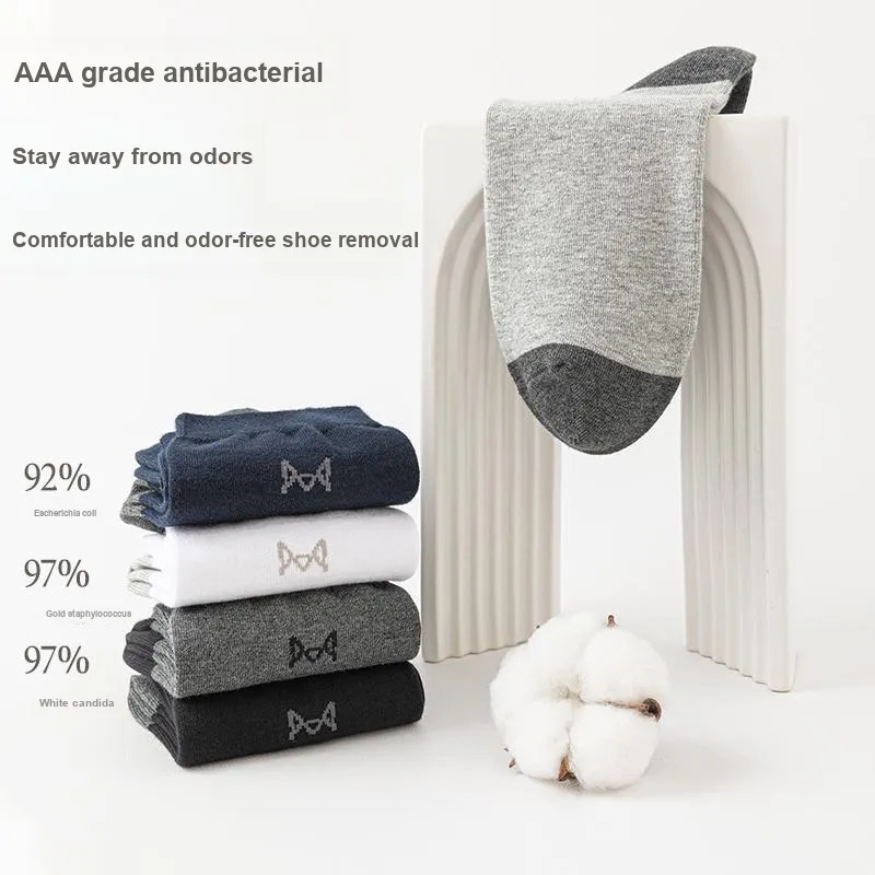 MIIOW Mid Calf Socks Men's Box 5 Pack-1