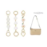 Gold-Tone Extender Chain (Pearl+Small Daisy+Camellia)