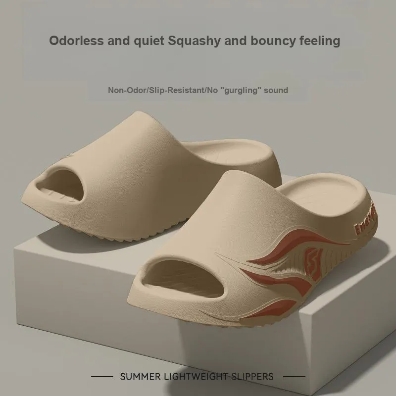 LUNNIFEIYA Soft And Resilient, Non Slip, Odor Resistant, Summer Platform Sports, Abrasion Resistant EVA Home Slippers-3