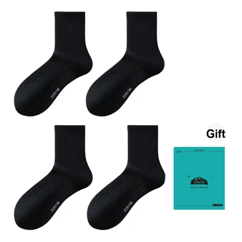 ZEROIN Mid Calf Socks Unisex Box 4 Pack-8