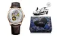Rose Case White Dial Brown Leather Strap