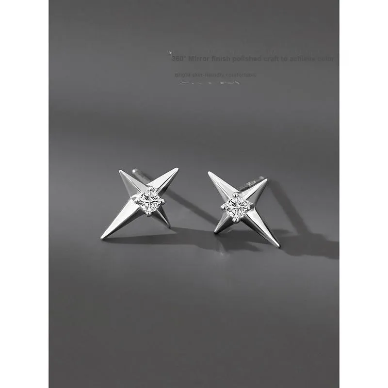 GUDUD Alloy Stud Earrings Men's-2
