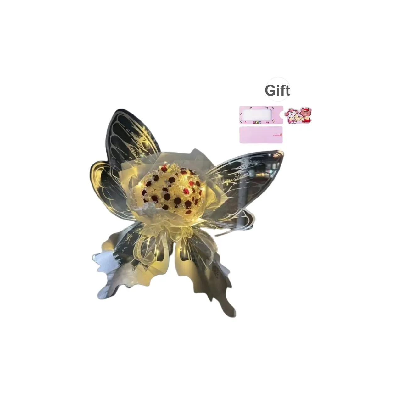 AOLETU Dreamy Butterfly Lover Handheld DIY Bouquet Butterfly Pink Handheld Flower Розовый Материал Развивающие игрушки