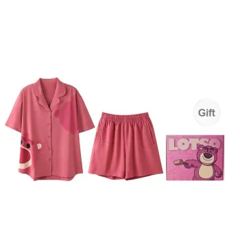 JINGYUN x Disney Pajama Set Women's Gift Box Set Berry Red