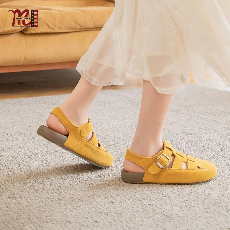 Martniel Roman Sandals Women's Earth Yellow-2