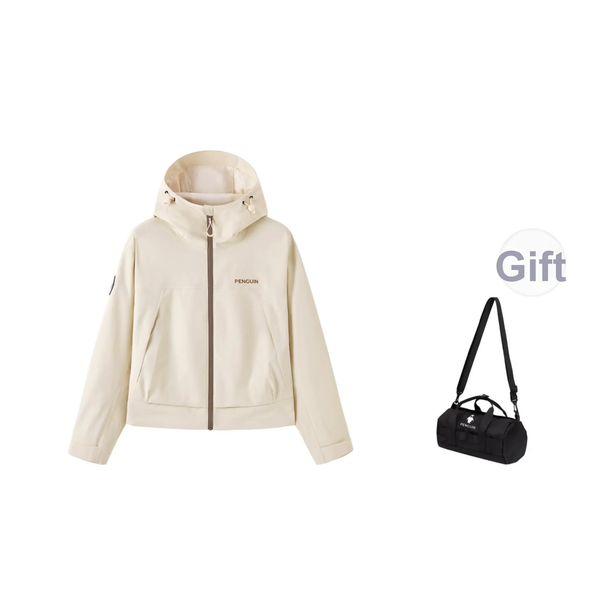 QIE x CAMEL Укороченная ветровка для женщин