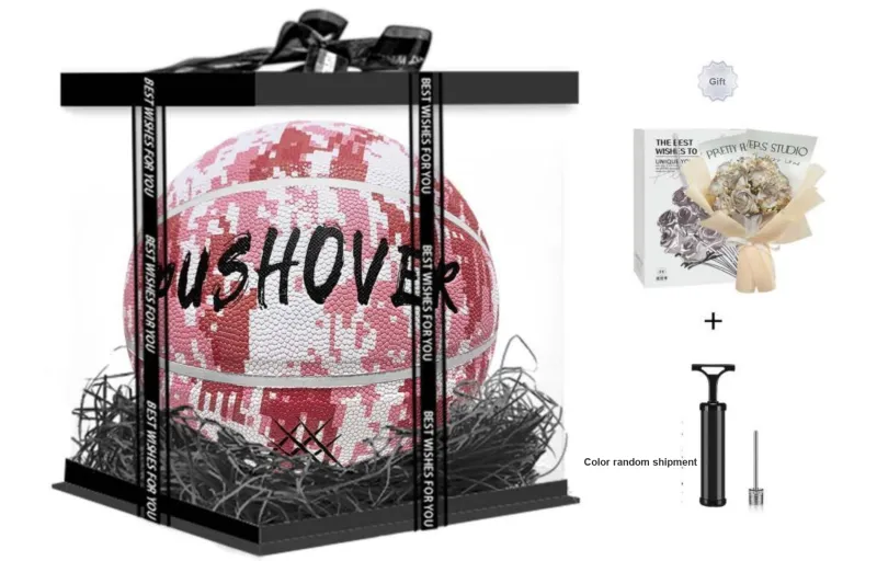 PUSHOVER PU Size 7 Basketball Size 7 Ball Training Unisex-8