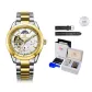 Gold White[Luxury Box+Leather Strap]