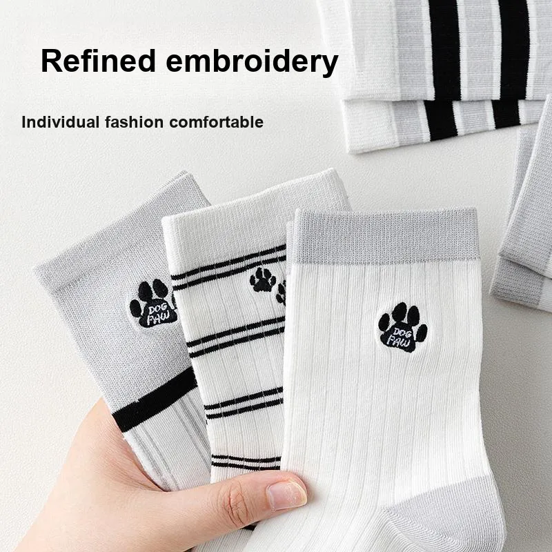 MIIOW Mid Calf Socks Women's Combo Set-6