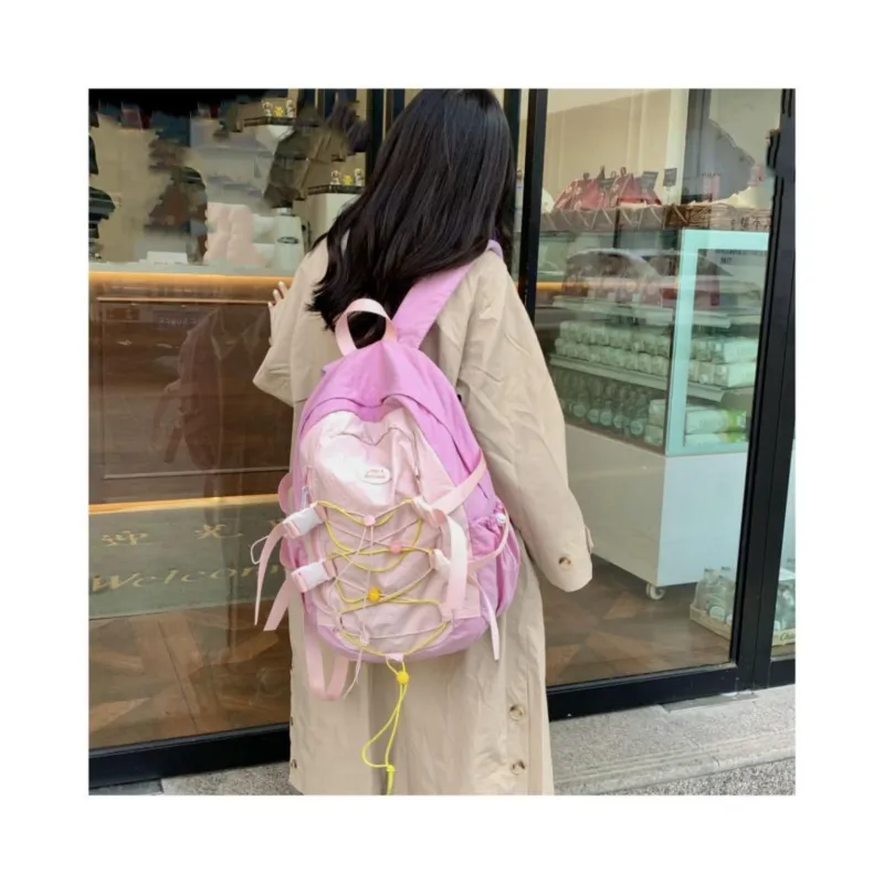 KAMLUI Nylon Fabric Backpacks Backpack Regular Unisex Multicolor-22