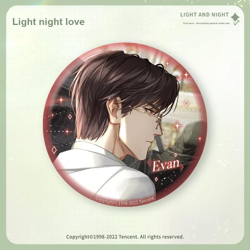 The Love Of Light And Night Character Tinplate Badge ·Third Edition IP Merch-4