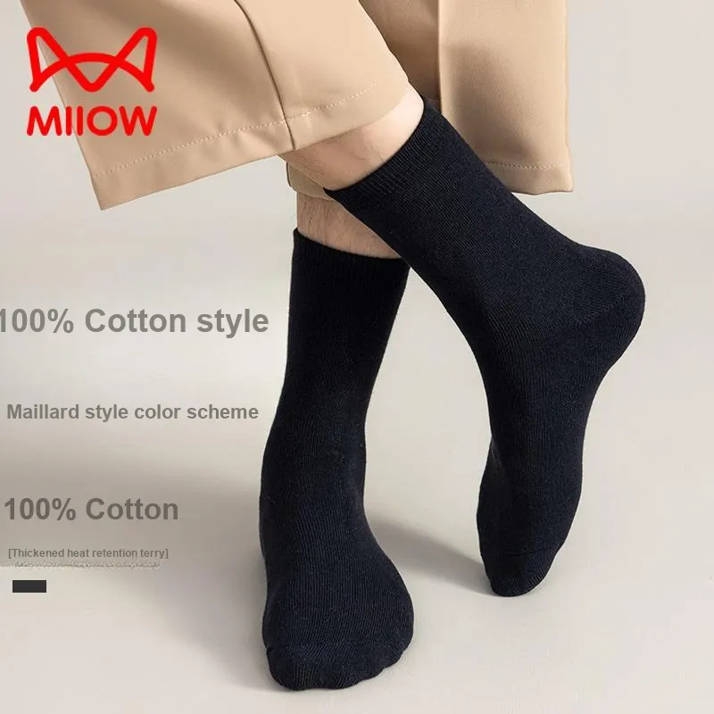 MIIOW Mid Calf Socks Men's 6 Pack-6