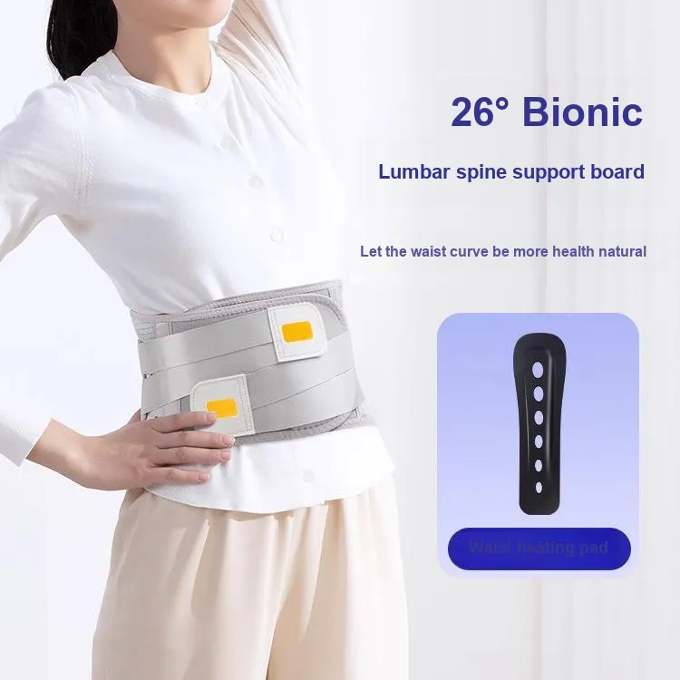 Hongdong Back Support Braces Fitness Training Protective Light Gray Unisex-2