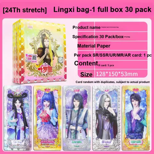 KAYOU x Yelori Xilin Коллекционная сумка с картами 24 25 пачек IP Аниме Карты Целая коробка 30 сумок