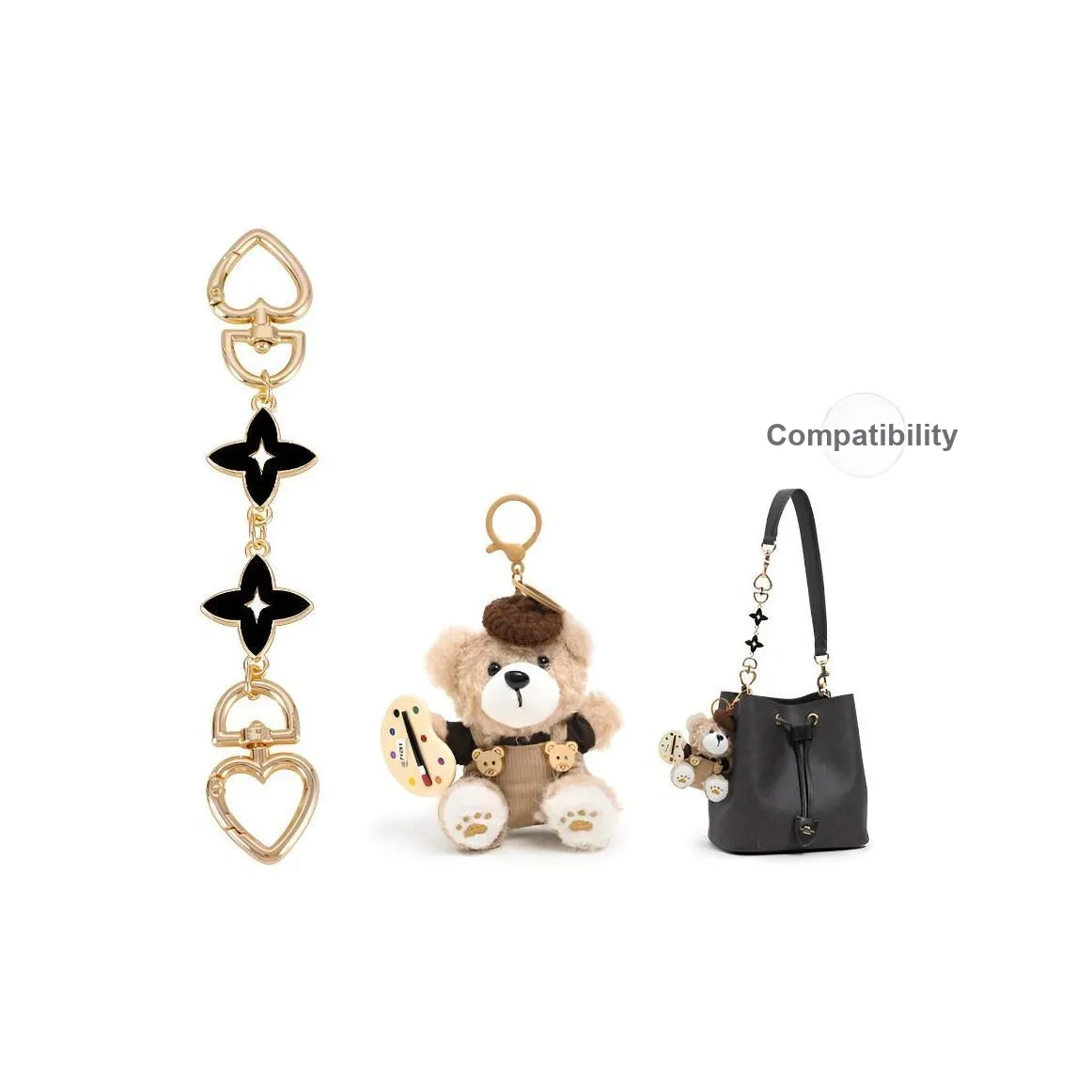 Lan Bao Fan Металл Сумка Ремень Унисекс Золото