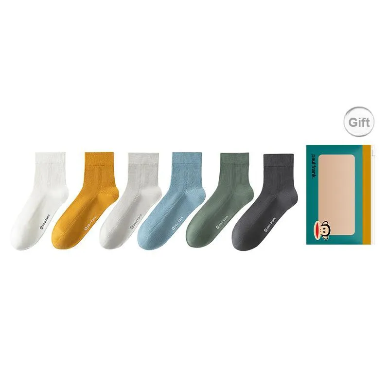 PAUL FRANK Mid Calf Socks Men's Box 6 Pack-6