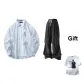 Blue+Black Pants (Includes 1 White T-Shirt)