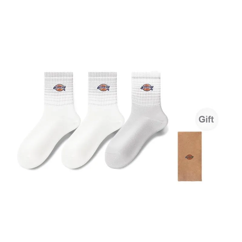 Dickies Everyday Comfortable Moisture-Wicking Breathable Fall And Winter Crew Socks Unisex-12