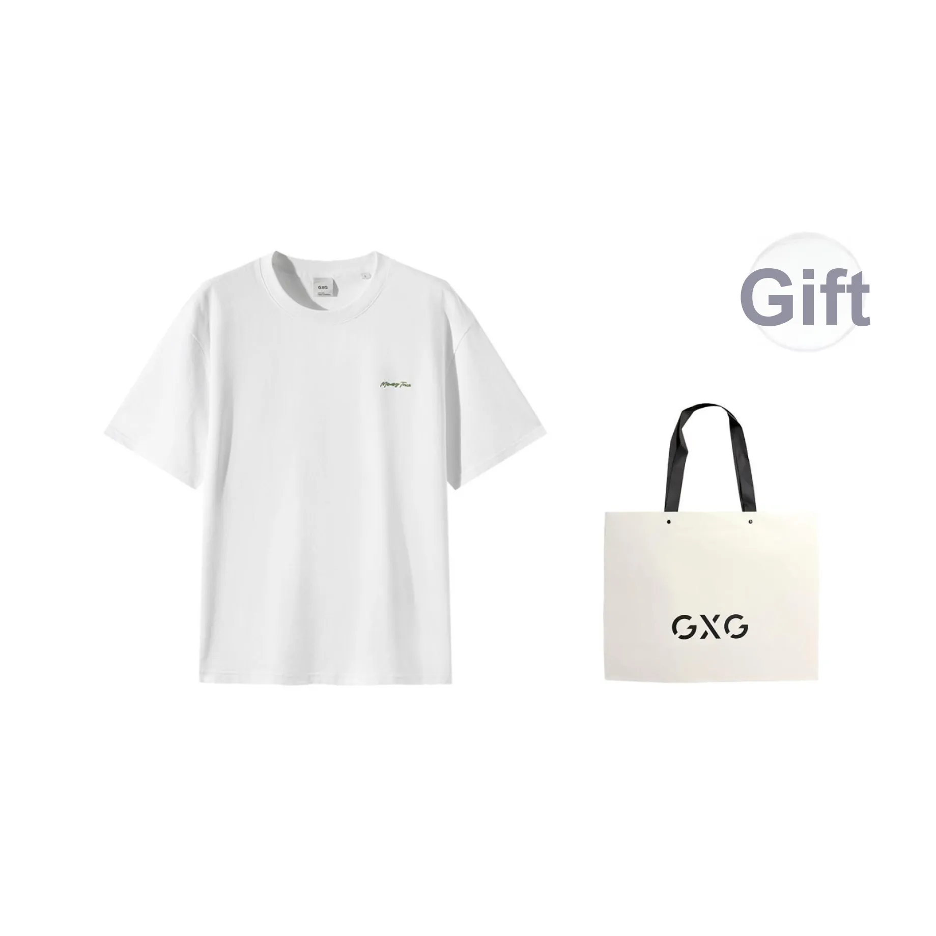 GXG Короткий рукав T-рубашки Мужской Белый